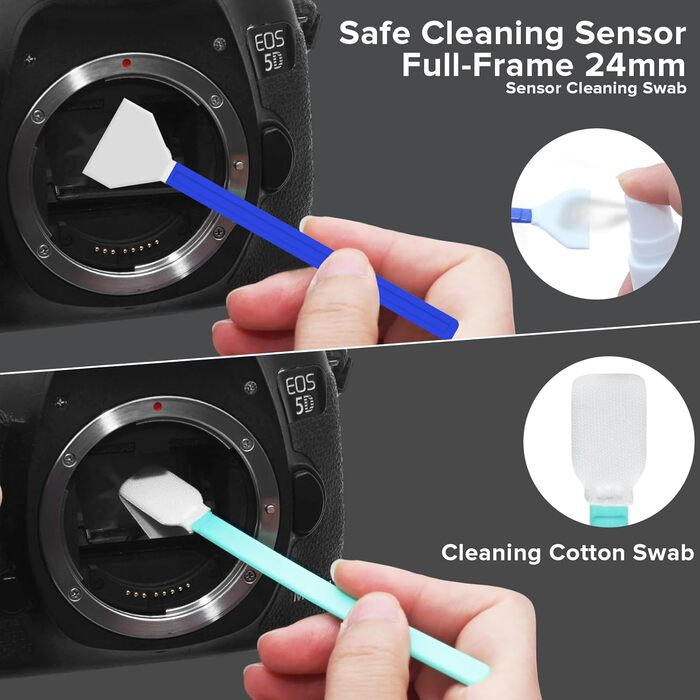 Набір для чищення камери 36-в-1: повний формат, Lenspen, повітряний дмух, пензлі, очищувач, серветки для лінз. Сумісний з Canon, Sony, Nikon, Pentax DSLR