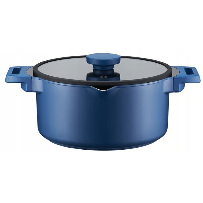 Каструля Ambition Qualum Ceramic Cobalt з керамічним покриттям, 24 см