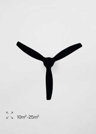 Стельовий вентилятор CREATE WINDSTYLANCE з підсвічуванням, чорний, WiFi, пульт, 132 см, двосторонній, 40W