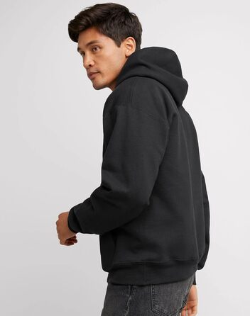 Світшот Hanes Ultimate чоловічий, теплий флісовий худі, бавовна (M, темно-коричневий)