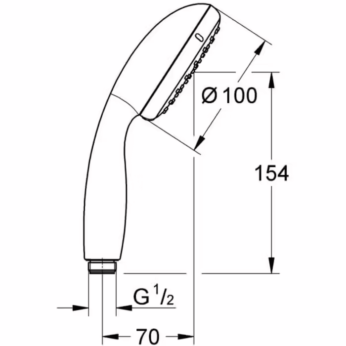 Ручний душ Grohe Tempesta 100, 2 режими, хром, 27597001