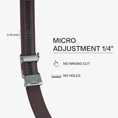 Чоловічий шкіряний ремінь Bostanten з автоматичною пряжкою-застібкою, 35 мм, регульований, довжина 115 см (B-008-чорний)