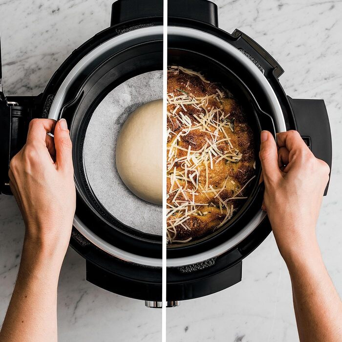 Ninja Foodi MAX Multi-Cooker with SmartLid, 7.5L, 12-in-1 Multi-Cooker, Pressure Cooker (Fast Cooking), Air Fryer (Hot Air Frying), Slow Cooker (Slow Cooking), Stainless Steel, OL650EU 12-in-1 MAX Multi-Cooker, 7.5L Stainless Steel
