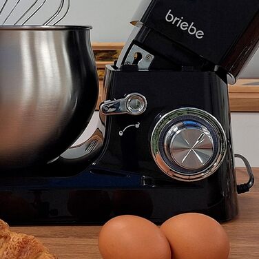 Професійна кухонна машина для тіста та приготування їжі 1800W MAX з орбітальним рухом, міткою, гаками та лопатками, 5-літрова чаша, 6 швидкостей + імпульсний режим, LED-сенсорний дисплей, KM1164