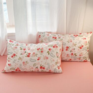 Блискуча постільна ковдра Bunt Blumen з бавовни 100x135 см, рожево-біле забарвлення, для дітей, з квітковим малюнком, комплект (ковдра + 1 подушка)