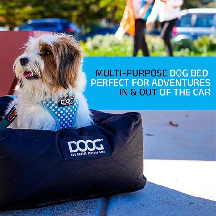 Автокрісло для собак DOOG, до 13,6 кг: комфортне та безпечне автопутешествие | Легко встановлюється та чиститься | Зменшує нудоту в дорозі