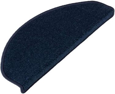 Casa Pura 15-Piece Non-Slip Treppenteppich Set - Velour Stair Treads for Indoor Stairs - Blue