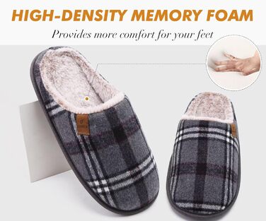 Чоловічі тапочки COFACE з піною для відпочинку, теплі, з вовняної тканини, плюшеві, з гумовою підошвою, розмір 40-49, сірі