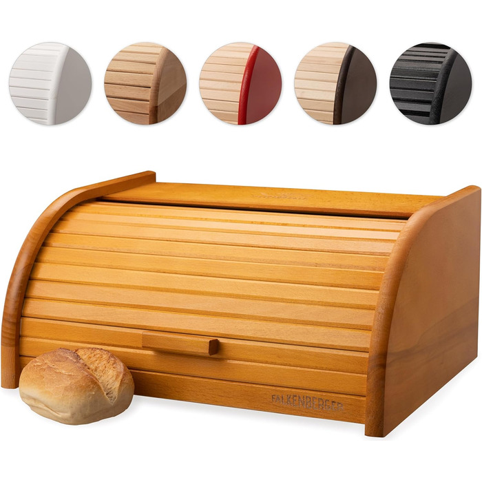 Brotbox FALKENBERGER з буку, 38x28x18 см, XL, традиційна, ручної роботи (Мед)