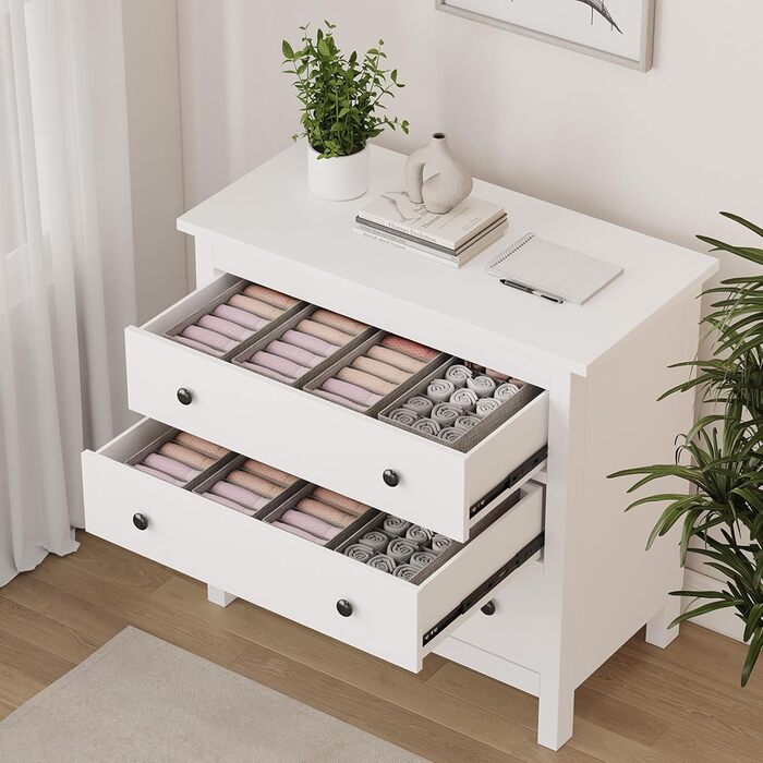 Lifewit 10-Piece Hemnes Organizer Set for Dresser, Changing Table, Closet Organizer, Drawers, Organization System for Changing Supplies, Baby Clothes, Socks, Bras, Underwear