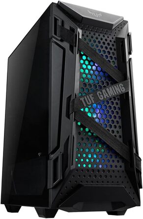 Корпус ПК ASUS TUF Gaming GT301: Mid-Tower, скло, RGB, Aura Sync, чорний
