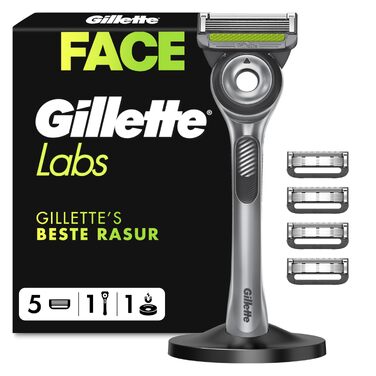 Чоловіча бритва Gillette Labs, металевий станок для вологого гоління, сірий