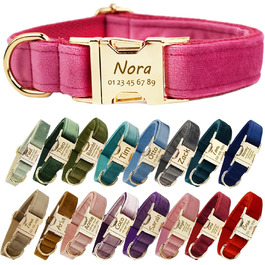 Персоналізоване собаче нашийник з металевою застібкою: напис та номер телефону. Регульовані розміри для собак середніх та великих порід.