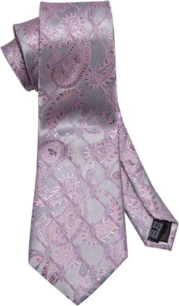 Краватка Barry.Wang з нагрудною хустиною та затискачем для краватки в комплекті, візерунок пейслі