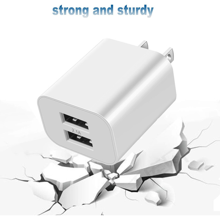 Зарядний пристрій USB-C 2-в-1, 4 порти 40W, швидка зарядка PD 3.0 для iPhone 17/16/15/14/13/12/11 Pro/Max/Plus/XR/XS, iPad, Samsung