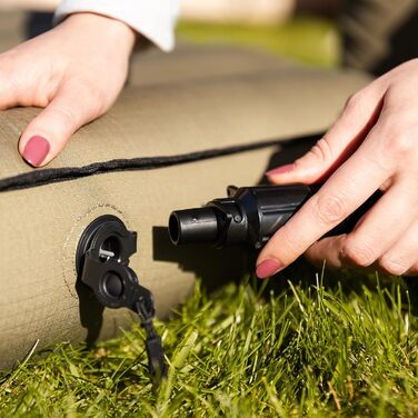 Надувний матрац для гостей Human Comfort - 100% бавовна (зелений)