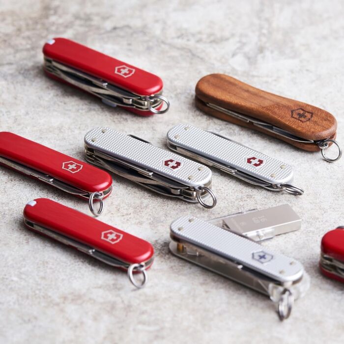 Швейцарський ніж Victorinox Mini Champ Alox: багатофункціональний інструмент, 15 функцій, Swiss Made, з відкривачем листів, відкривачем пляшок, інструментом для зачистки дротів, сріблястого кольору