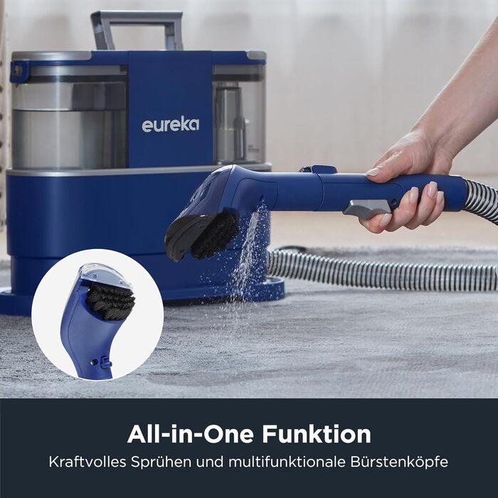 Пилосос-мийник Eureka NEY100: для килимів, диванів, оббивки, авто | 12500Pa, 1.5L, з формулою для чищення