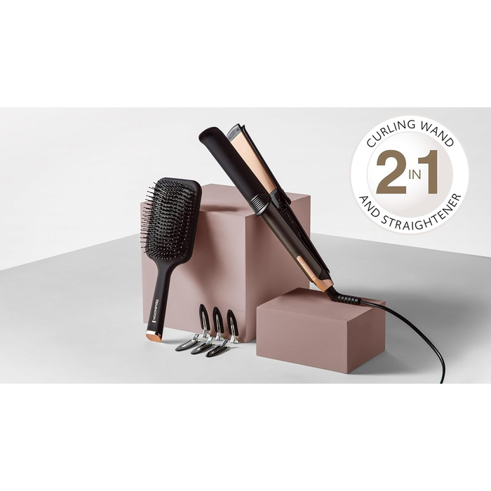Випрямляч та локонів Remington ONE S6078 [2-в-1 Мультистайлер] з цифровим дисплеєм 150-230°C, включаючи щітку, кліпси та рукавичку