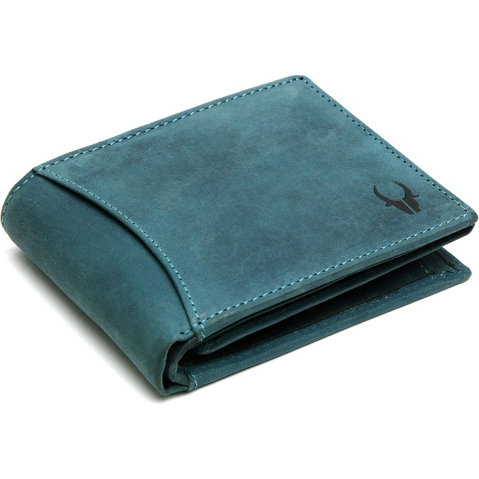 Чоловічий шкіряний гаманець WildHorn Antlers Hunter Blue
