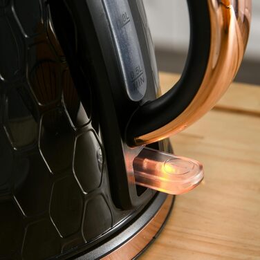 Електричний чайник HOMCOM 1.7 л, нержавіюча сталь, 360° обертання, фільтр від накипу, захист від сухого кипіння, автоматичне відключення, BPA Free, 2200W, чорний