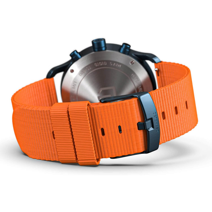 Годинник чоловічий DeTomaso SORPASSO Velocita Blau Orange з нейлоновим ремінцем