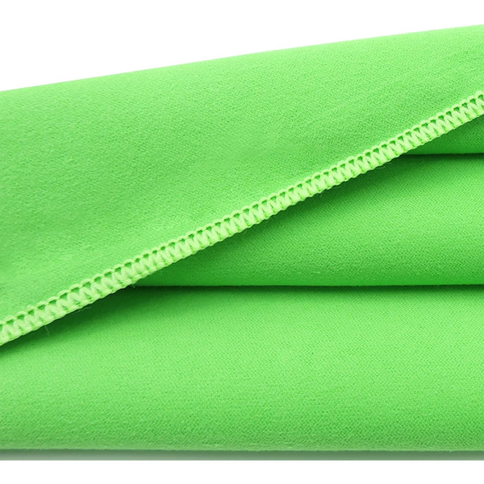 Набір рушників Leeyunbee з мікрофібри (2 шт.) - 160x80 см + 80x40 см, швидковисихаючі, для спорту, подорожей, пляжу (зелений)