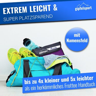 Набір мікрофібрових рушників Gipfelsport для сауни, фітнесу, спорту та пляжу. Розмір S: 80x40 см, фіолетовий (2 шт.)