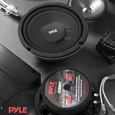 Автомобільний сабвуфер Pyle PLMW63 6,5'' 75Вт RMS, 4 Ом, гумова підвіска