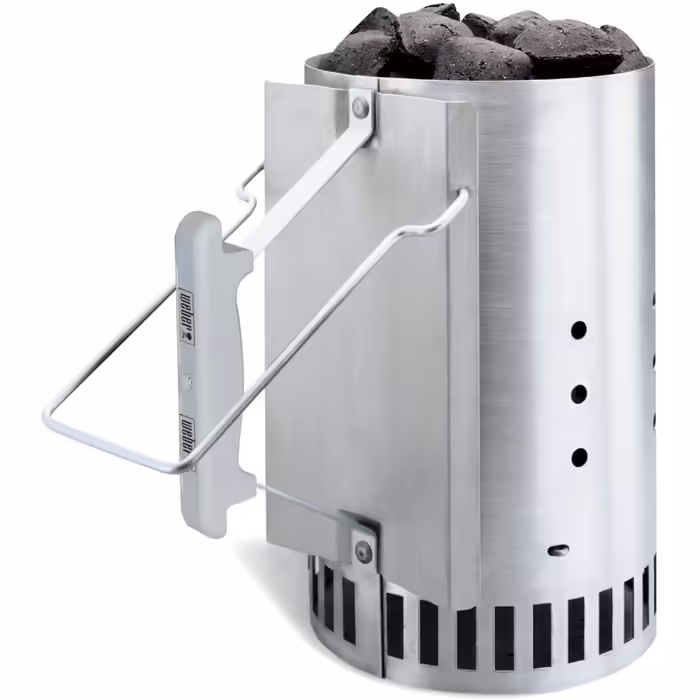 Вугільний гриль Weber Compact Kettle 47 см, чорний, кришка, чохол, комплект із стартером Rapidfire