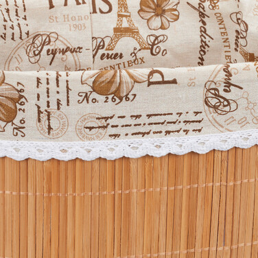 Relaxdays Bread Basket Paris made of Bamboo