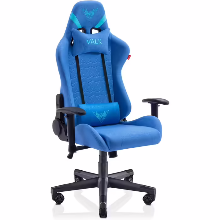 VALK Nyx - Fabric Gaming Chair, Gamer Chair (Breathable Soft Fabric, 160° Recline Angle, 2D Armrests, Ergonomic) Desk Chair, Office Chair (Sapphire Blue) Sapphire Blue Fabric