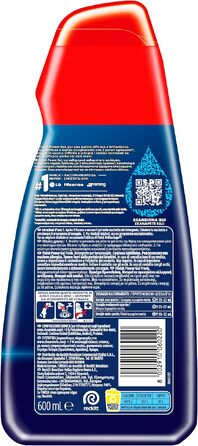 Рідкий засіб для посудомийних машин Finish Powergel, мультифункціональний, з ефектом знежирення, без ароматизатора, 120 циклів (4 упаковки по 30 мийок, 600 мл)