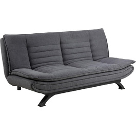 AC Design Jasper Bettcouch Dunkelgrau/Schwarz