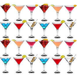 Бокали для Мартіні Rink Drink 175 мл (24 шт) - Стильні келихи для коктейлів, джину, вина та шампанського для вечірок та ресторанів