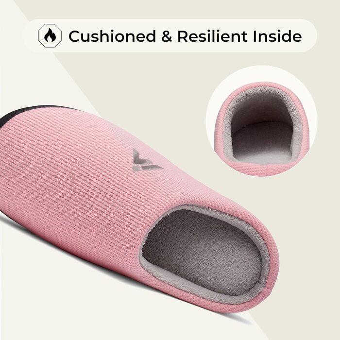 Тапочки зимові Mishansha для чоловіків та жінок, м'які, зручні, з пам'яттю, розмір 36-48 (43 EU), рожеві