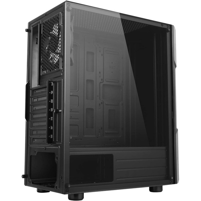 Комп'ютерний корпус Spirit of Gamer Gamer Clone III з RGB підсвічуванням - ATX/mATX/ITX Tower з металевою передньою панеллю та скляною бічною панеллю