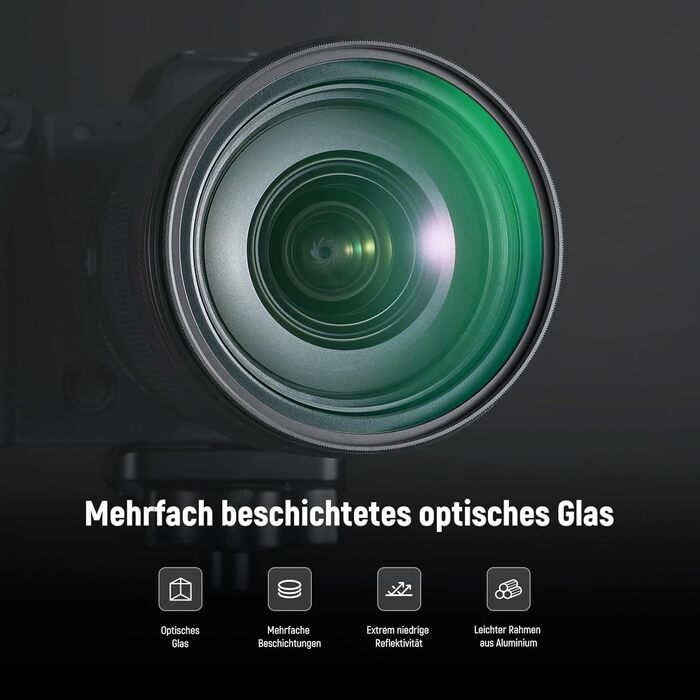 NEEWER Фільтр дифузії 58mm, 2 шт. для фото- та відеозйомки, створення кіноефекту, з кейсом та серветкою