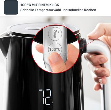 Електричний чайник Tefal Smart’n Light з регулятором температури та функцією підігріву, LED-дисплеєм, швидким нагріванням
