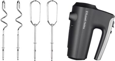 Міксер Russell Hobbs Desire Red з 5 швидкостями та функцією імпульсу, 350W, з набором насадок для замішування та тіста