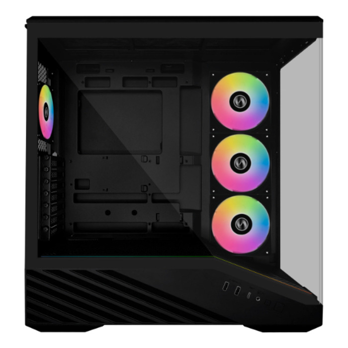 Корпус для комп'ютера Lian Li Vector V100 RGB, 4 ARGB вентилятори 120мм, Чорний