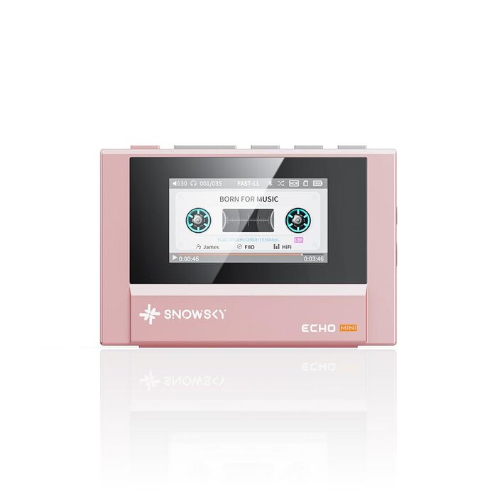 FiiO Echo Mini HiFi Bluetooth MP3 плеєр (Рожевий) - 15 год відтворення, 3.5/4.4 мм вихід для навушників