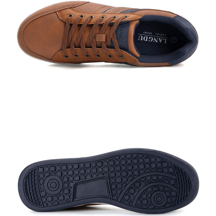 Чоловічі кросівки для відпочинку та ходьби: легкі, дихаючі, розмір 41-46 EU (43 EU), колір коричневий