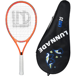 LUNNADE Kids Tennis Racket Set - Junior Tennis Racquet for Boys & Girls Ages 3-12 with Cover - 19/21/23/25 Inch Sizes