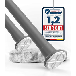 Розпірна штора для ванної MEISENBERG 70-120 x 25 мм