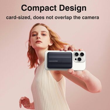 Power Bank AOGUERBE 10000mAh з MagSafe, LED дисплеєм, PD 22.5W, для iPhone 17/16/15/14/13/12 (Чорний)