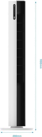 Вентилятор вежний Smart Clean Air Optima CA-407 Luxus з іонізацією та фільтром від пилу - до 500 м³/год, управління зі смартфона