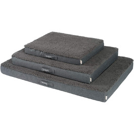 JAMAXX Orthopedic Dog Mattress Washable Cover - Mat with Memory Foam - Oxford Fabric Water-Repellent with Sheepskin Cover - Cozy Dog Bed PDB1012 (L) 120x73 DKL-gray