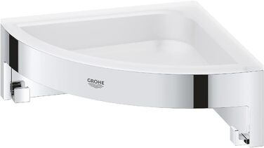 GROHE Start Cube - Corner Soap Dish (for corner mounting, durable), chrome, 41106000