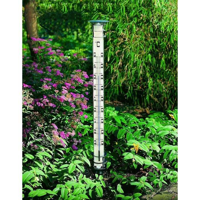 TFA Dostmann Jumbo Analog Garden Thermometer, 12.2002, with Ground Spike, black